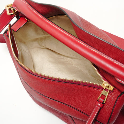LOEWE Puzzle bag anagram Handbag Red WS27992