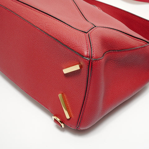 LOEWE Puzzle bag anagram Handbag Red WS27992