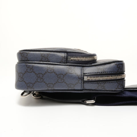 GUCCI Ophidia PVC Shoulder Bag Navy WS27993