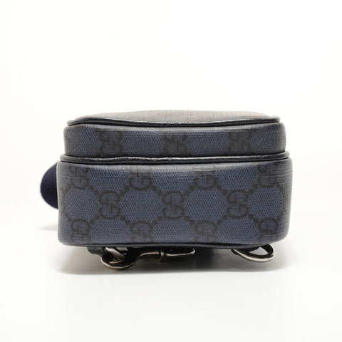 GUCCI Ophidia PVC Shoulder Bag Navy WS27993