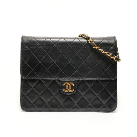 CHANEL Item No. 6, 2000-2001, Lambskin Chain Shoulder Shoulder Bag black WS27994