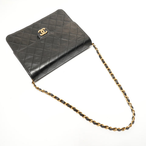 CHANEL Item No. 6, 2000-2001, Lambskin Chain Shoulder Shoulder Bag black WS27994