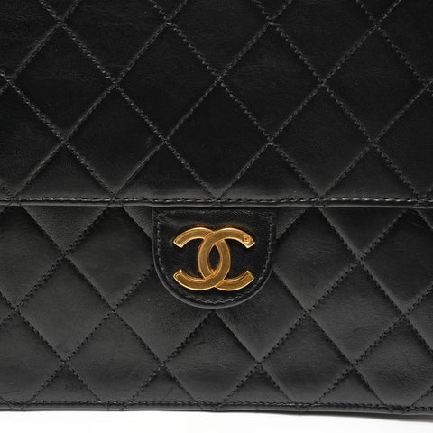 CHANEL Item No. 6, 2000-2001, Lambskin Chain Shoulder Shoulder Bag black WS27994