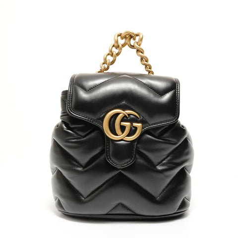 GUCCI GG Marmont quilted leather backpack Backpack Â· Daypack black WS27996