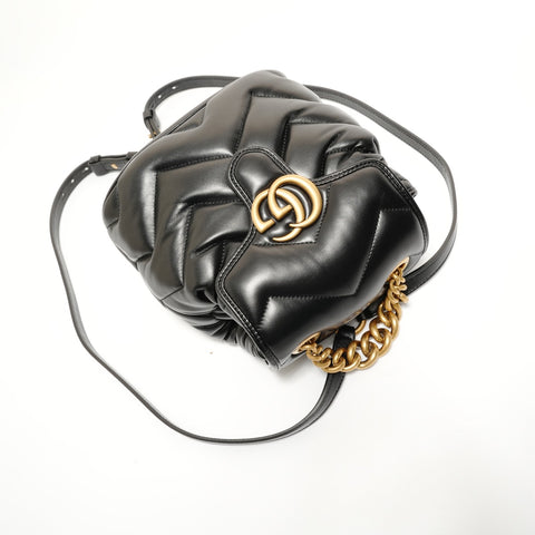GUCCI GG Marmont quilted leather backpack Backpack  Daypack black WS27996