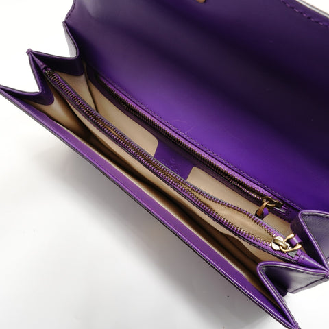 GUCCI GG Marmont ChainShoulder Shoulder Bag purple WS27997