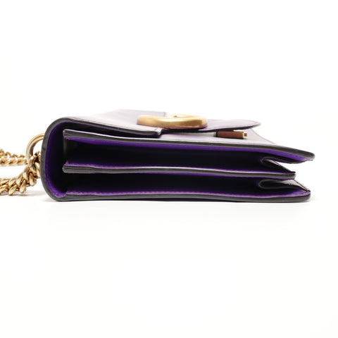 GUCCI GG Marmont ChainShoulder Shoulder Bag purple WS27997