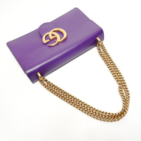 GUCCI GG Marmont ChainShoulder Shoulder Bag purple WS27997