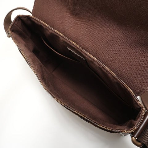 LOUIS VUITTON 2016 Damier District PM Shoulder Bag Brown WS27998