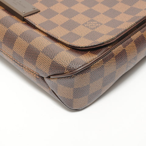 LOUIS VUITTON 2016 Damier District PM Shoulder Bag Brown WS27998