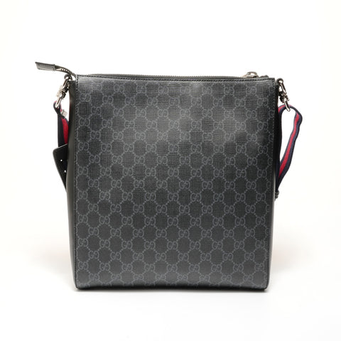 GUCCI GG Supreme PVC Sherry Shoulder Bag black WS27999