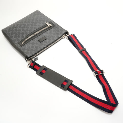 GUCCI GG Supreme PVC Sherry Shoulder Bag black WS27999