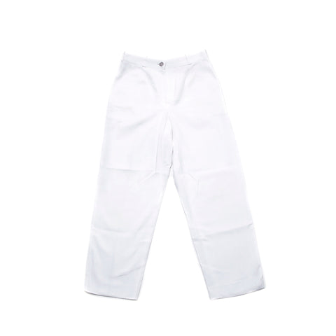 Chanel Coco Button 2000er Denimhose Denim White WS2799