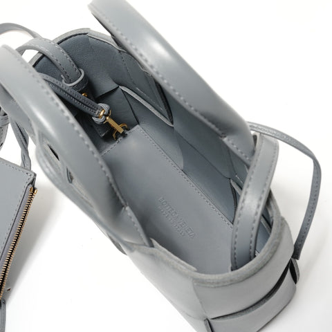 BOTTEGAVENETA Maxi INTRECCIATO Mini Arco 2-way Handbag gray WS28000