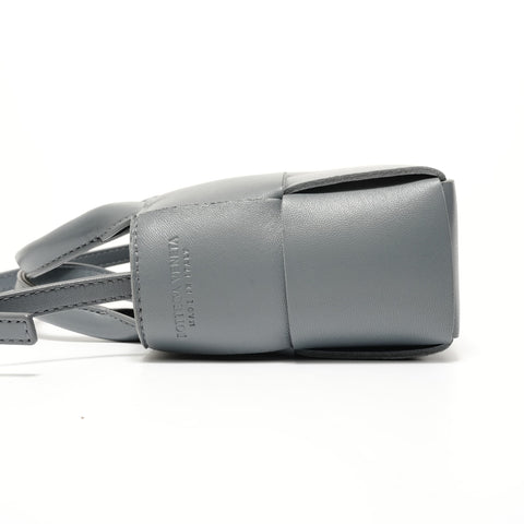 BOTTEGAVENETA Maxi INTRECCIATO Mini Arco 2-way Handbag gray WS28000