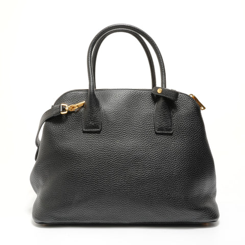 PRADA Vitello Daino 2-way Leather Handbag black WS28002