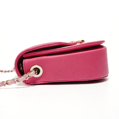 CHANEL 25 Series CC Coil 2-Way Chain Shoulder Bag pink WS28003