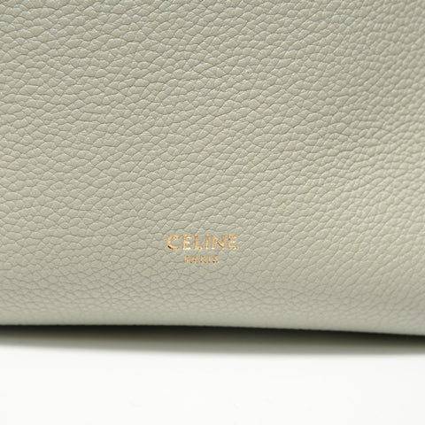 CELINE Sangle Bucket Leather Shoulder Bag green WS28004