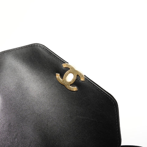 CHANEL 2022-2025 Velour Matelass Shoulder Bag black WS28006