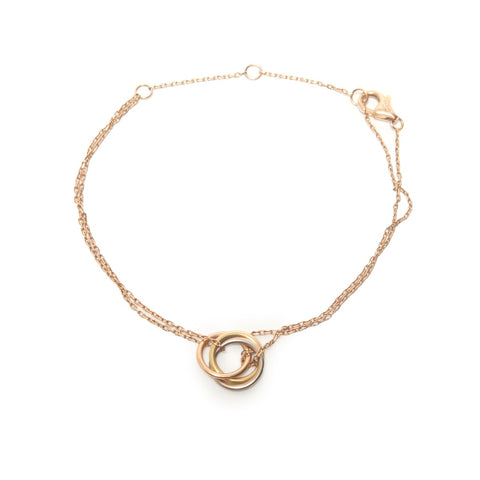 CARTIER Sweet Trinity 750 WG PG YG bracelet gold WS28008