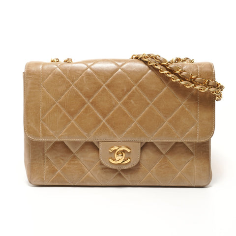 CHANEL Item No. 3: Matelass 25 Lambskin Shoulder Bag beige WS28009