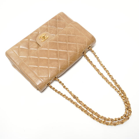 CHANEL Item No. 3: Matelass 25 Lambskin Shoulder Bag beige WS28009