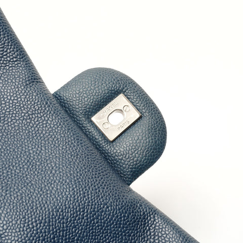 CHANEL Item No. 21: Big Mato Lasse 30 Caviar Skin Shoulder Bag Navy WS28010