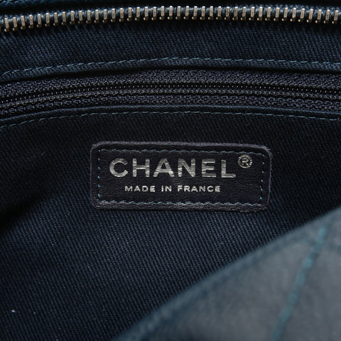 CHANEL Item No. 21: Big Mato Lasse 30 Caviar Skin Shoulder Bag Navy WS28010