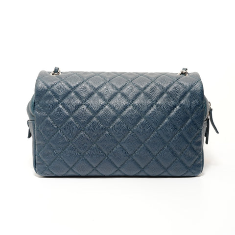 CHANEL Item No. 21: Big Mato Lasse 30 Caviar Skin Shoulder Bag Navy WS28010