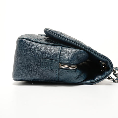CHANEL Item No. 21: Big Mato Lasse 30 Caviar Skin Shoulder Bag Navy WS28010