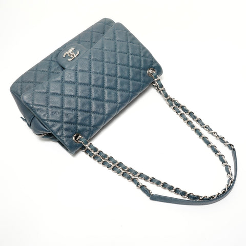 CHANEL Item No. 21: Big Mato Lasse 30 Caviar Skin Shoulder Bag Navy WS28010