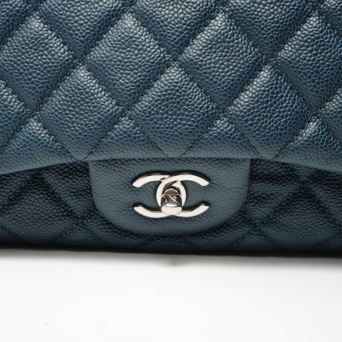 CHANEL Item No. 21: Big Mato Lasse 30 Caviar Skin Shoulder Bag Navy WS28010