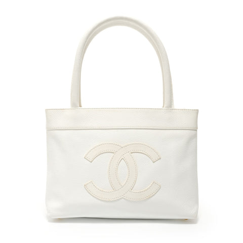 CHANEL Tote Bag, Series 9, Caviar Skin Handbag white WS28013