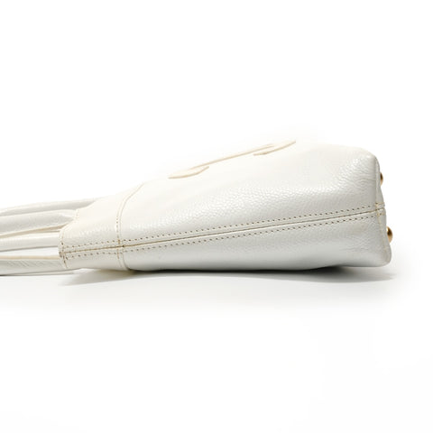 CHANEL Tote Bag, Series 9, Caviar Skin Handbag white WS28013