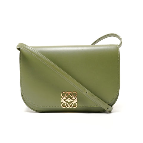 LOEWE Goya Small Anagram Shoulder Bag green WS28015