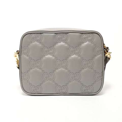 GUCCI GG Matelasse Small Shoulder Bag gray WS28017