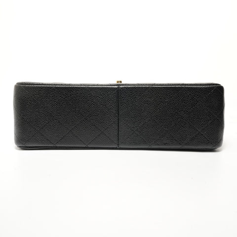 CHANEL Series 24 Matelassé 30 Double Flap Shoulder Bag black WS28020