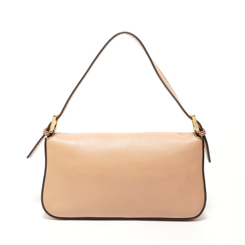FENDI Mamma Baguette 2WAY Shoulder Bag beige WS28021