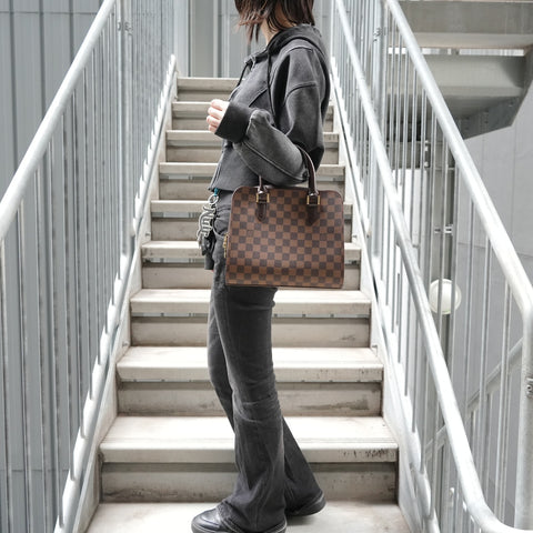 LOUIS VUITTON Damier Triana, made in 1998 Handbag Brown WS28022