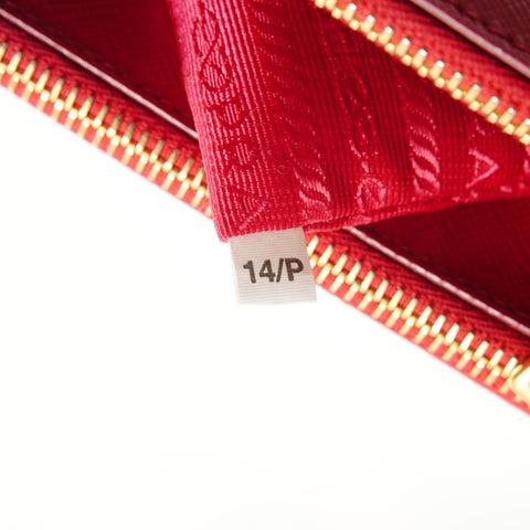 PRADA Galleria Saffiano 2way Handbag Red WS28023