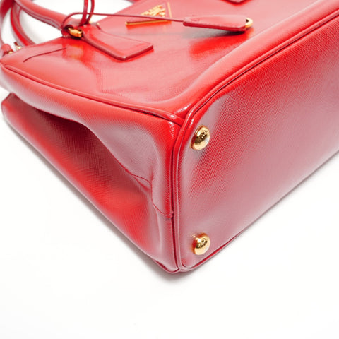 PRADA Galleria Saffiano 2way Handbag Red WS28023