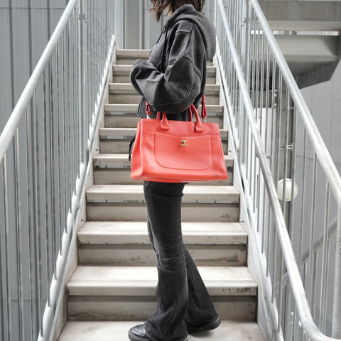 CHANEL Room 23, Neo Executive 2-way Handbag Orange WS28024