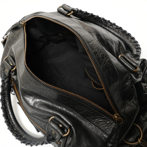 BALENCIAGA Twiggy Leather Handbag black WS28025