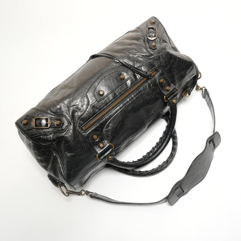 BALENCIAGA Twiggy Leather Handbag black WS28025