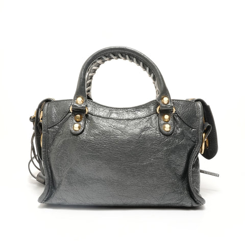 BALENCIAGA Giant Mini City 2way Handbag gray WS28027