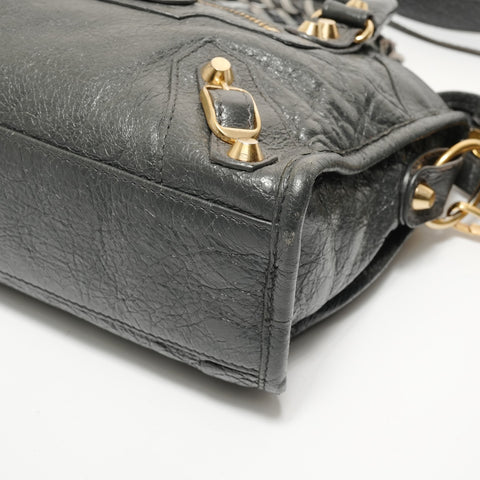 BALENCIAGA Giant Mini City 2way Handbag gray WS28027