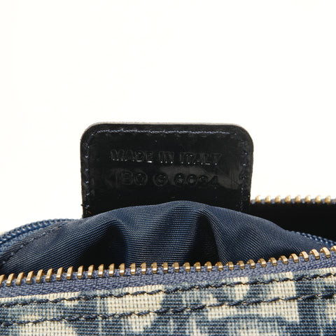 Christian Dior Trotter Mini Boston Metal Gold Handbag Navy WS28028