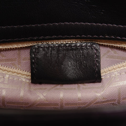 Christian Dior Lady Dior 2-way Metal Gold Handbag purple WS28029