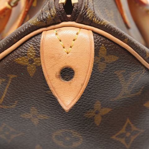 LOUIS VUITTON Monogram Speedy 25, manufactured in 1994. Handbag Brown WS28031