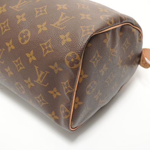 LOUIS VUITTON Monogram Speedy 25, manufactured in 1994. Handbag Brown WS28031